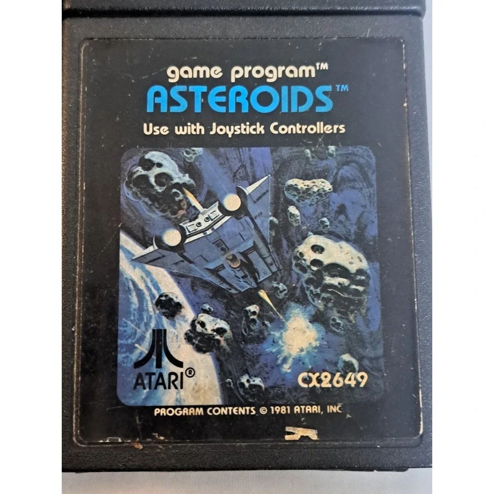 Atari 2600 9 Game Lot Demon Attack Atlantis Asteroids Popeye Combat